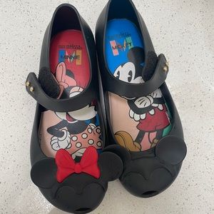 Mini Melissa Mickey and Minnie shoes